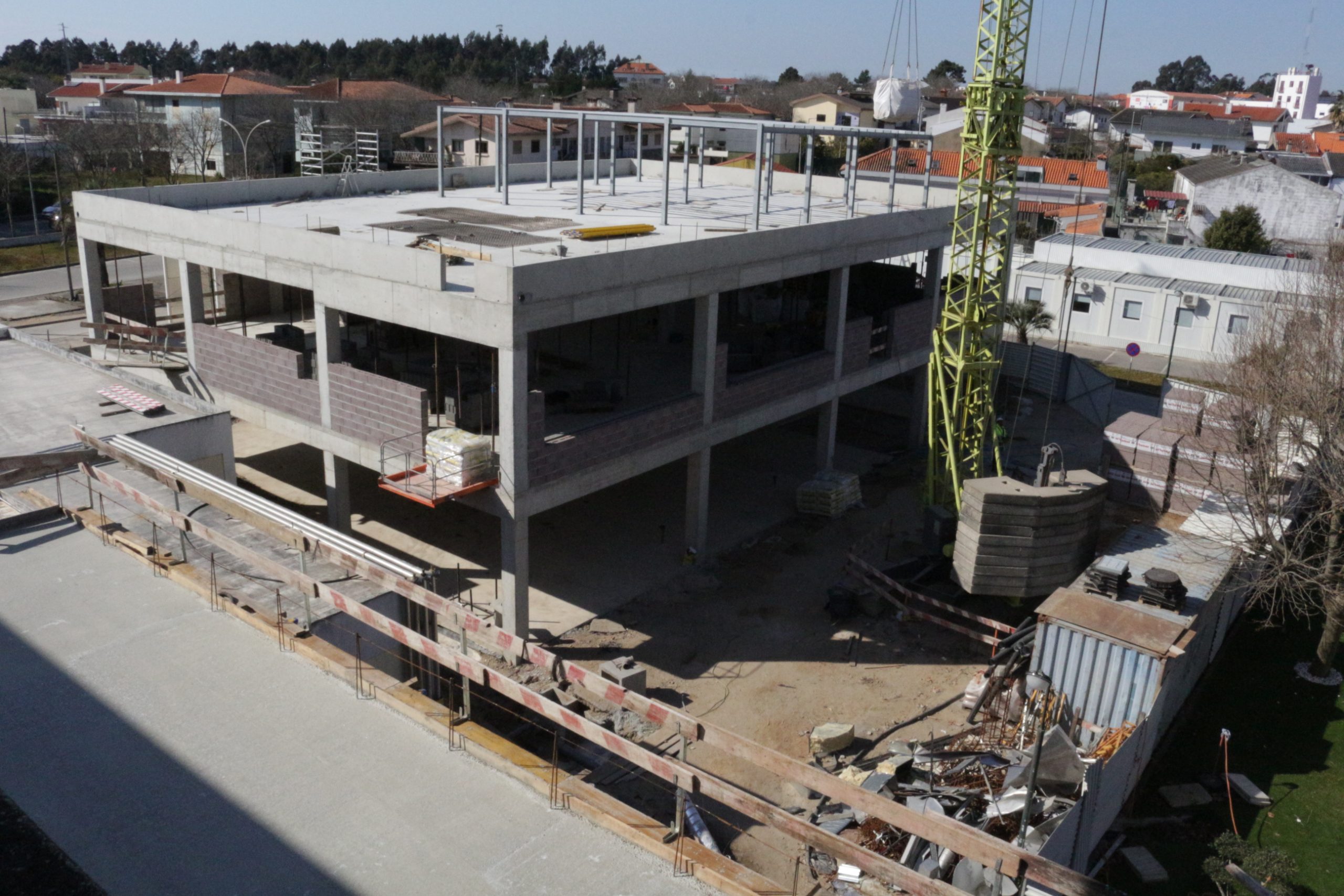 Obra do novo Bloco Operatório do Hospital segue a bom ritmo