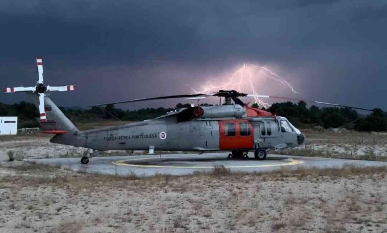 Maceda: Raios iluminaram helicóptero UH-60 Black Hawk