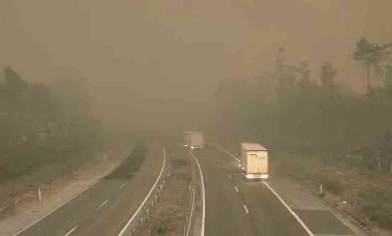 Condicionamentos de trânsito devido aos incêndios