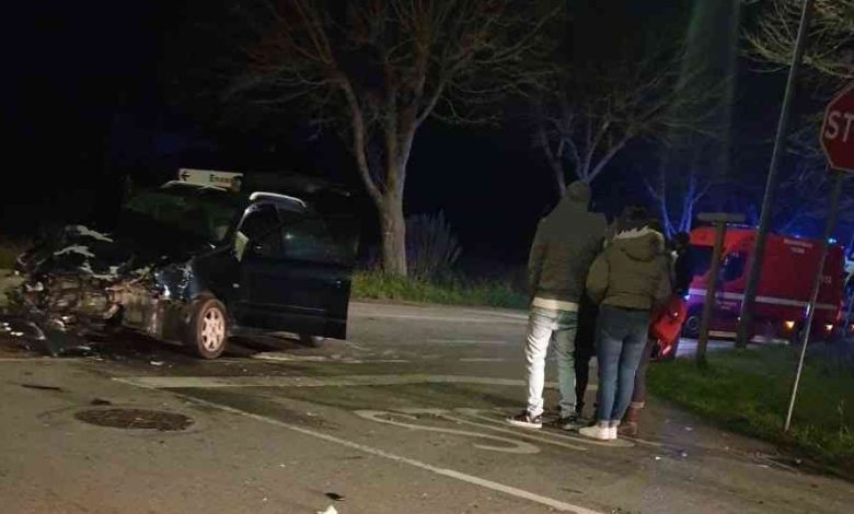 Colisão violenta causa seis feridos em Ovar