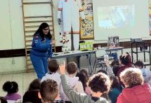 Vinda de Marte, astronauta Ana Pires “aterrou” na EB da Habitovar